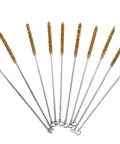 Brass Wire Tube Brush Set 6mm Diameter Flexible Cleaner For Narrow Tubes Cylinders And Pipes Removes Welding Slag And Rust Handy Pipe Cleaner