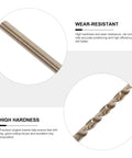 10 Piece Cobalt Steel Drill Bit Kit For Hardened Metal Stainless And Cast Iron With High Speed Spiral Design Great For Wood Plastic DIY And Heavy Engineering Work You Will Love This Pro Tool close-up of wear-resistant bit and spiral tip