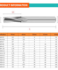 Pro Grade Beast Carbide Threaded Milling Cutter With Single Tooth And Three Full Thread CNC End Mill For Aluminum Threading Heavy Duty End Mill Tool One Piece Pack diagram with dimensions and specifications.