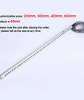 Industrial Static Eliminator Rod 600mm Long 23.6 Inch High Voltage Anti Static Bar with cable, customizable sizes shown