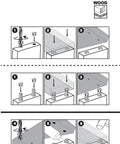 Illustration showing use of 8 Piece Dowel and Tenon Drill Center Set With Internal and External Marking Points on wood.