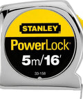 PowerLock 16-Foot Tape Measure With Tru-Zero End Hook, chrome ABS case, secure lock, corrosion-resistant, easy read blade