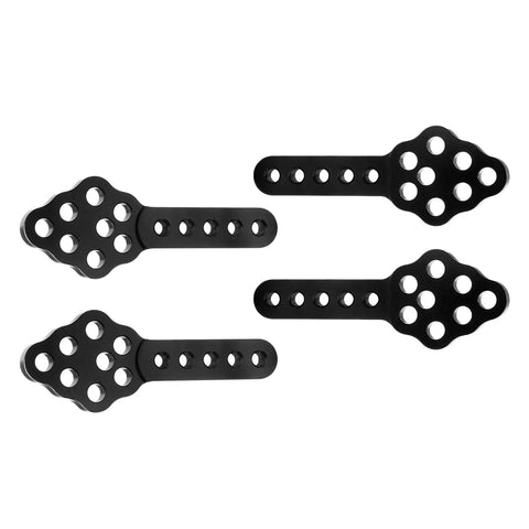 Aluminum Shock Mount Lift Kit Set For 1/10 Axial SCX10 SCX10 II 90046 D90 D110 RC Crawlers Black, CNC Machined 6061-T6, 4 Pack