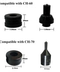 Heavy Duty Hydraulic Round Hole Punch Die Set For Metal Stamping And Sheet Metal Work 4 Piece Replacement Dies CH-60 CH-70