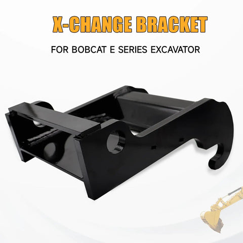 X Change Quick Attach Coupler Bracket For Bobcat E Series Excavators Black Coated Steel Bolt On Mounting Accessory For E26 To E63