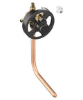 Posi-Temp Pressure Balancing Shower Valve With M-Pact System And Half Inch Crimp Ring PEX Connection, side angle view