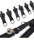 6 Pack Black Zipper Pullers Repair Kit Set For Jackets Backpacks And Clothes Universal Replacement Sliders With Removable Pull Tabs