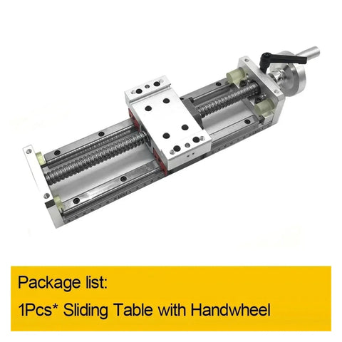 Handwheel And Cover X Y Z Axis Slide Stage For Precise Motion Control With Linear Guide SFU1605 1610 Ball Screw And 100mm Travel