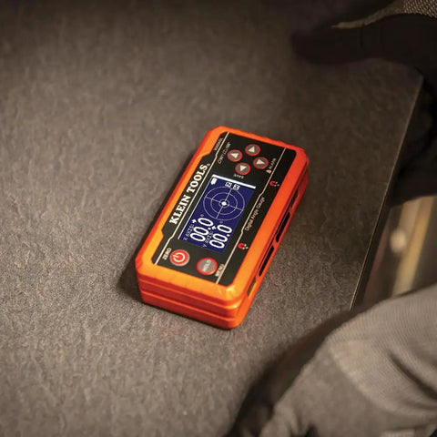 Digital Level Angle Finder With Programmable Angles, Measures 0 To 90 And 0 To 180 Degrees, Dual Axis Bullseye Ranges