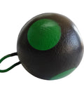 Beefy Round Ball Archery Target For Backyard Practice Built Tough With Self Healing Foam 9x9x9 Inch Surface; green and black design