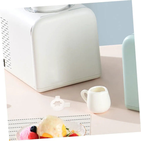Six Pointed Star Ice Cream Nozzle Caps Set For Commercial Soft Serve Machines on countertop near dessert