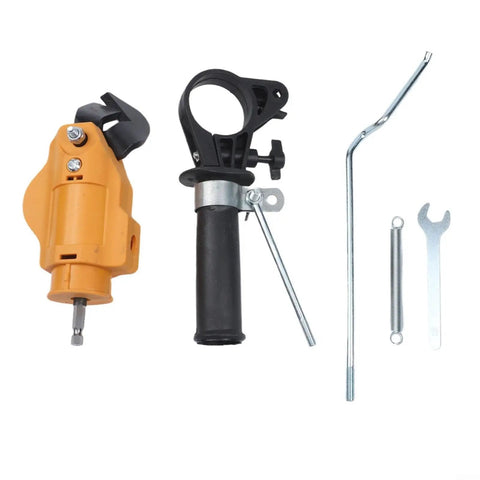 Industrial Precision Drill Nibbler Attachment For ION Lithium Power Tools, includes tools for quick attachment and adjustments.