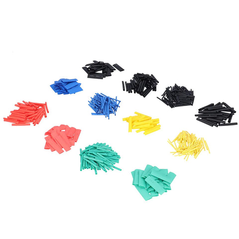 Solid 530 Piece Heat Shrink Tube Set With Color Nylon Tubing For Electrical Wire Wrap Repair And Circuit Wiring Harness Fix Kit Multiple Sizes Colors assorted tubes
