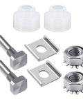 Upgraded Shower Door Pivot Pin Replacement Kit For Framed Glass Swing Doors Heavy Duty Stainless Steel Hinge Repair parts including bolts and nuts.
