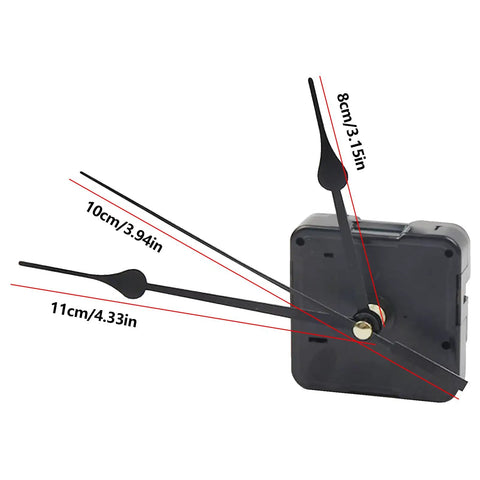 Ultra Quiet Quartz Clock Movement Replacement Kit With Silent Wall Clock Mechanism Hands And Motor Kit Easy Repair Parts