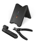 Ultimate Tour Grade Guitar String Changing Kit With Peg Winder, Bridge Pin Puller, Cutter, and Storage Case visible