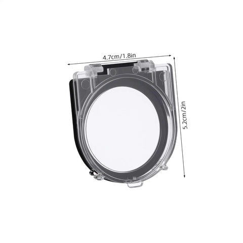 4 Pack Power Button Cover Protectors For Elevators And Washing Machines, Plastic Push Button Guard with dimensions shown