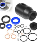 Hydraulic Seal Rebuild Kit For TM M And J Series Pallet Jacks, all-in-one pump and ram reseal kit with replacement parts displayed.