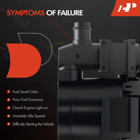 Vapor Canister Vent Solenoid Valve symptoms of failure display for GM vehicles
