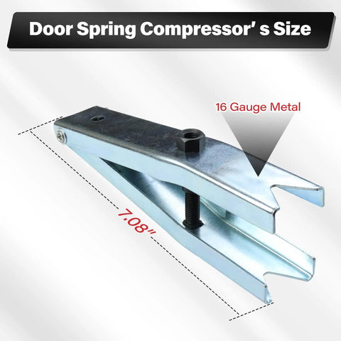 Door Hinge Spring Compressor Tool Fits One Half Inch Wrenches For Quick Auto Door Spring Installation On GM Vehicles And Light Trucks Ideal For Replacing Front Or Rear Door Springs In Minutes