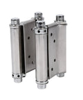 2 Pack Slick Double Action Spring Hinges For Self Closing Cafe Doors Built From Tough Stainless Steel With No Sweat Adjustments And Snappy Closing Motion For Wood Or Glass close-up view