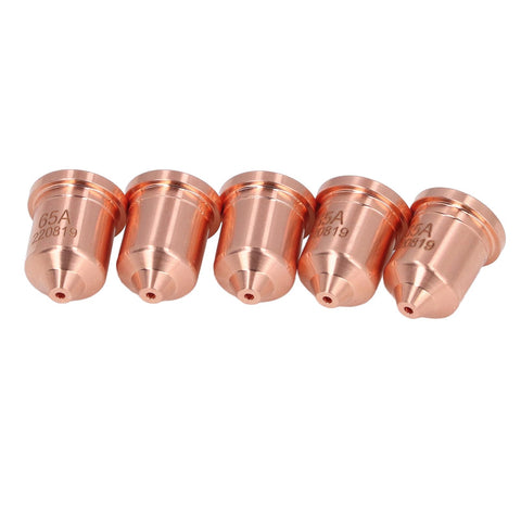 Lightweight Brass Plasma Cutting Electrode Tips Kit For PMX 65 85 105 And 65A Pro Grade 5 Pack Nozzles Cups Durable Consumables