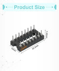 30 Piece DIP IC Socket Adapter Kit For Breadboard And PCB Projects 16 Pin Round Sockets 7.62mm Row Pitch 2.54mm 0.1 Inch Pitch