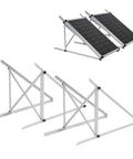 45 Inch Two Pack Solar Panel Mounting Bracket Kit With 0-90 Degree Tilt for 100-400W Panels, Windproof Aluminum Triangular Bracing