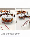24V 50W Micro Core Disc Generator With Low RPM Performance From 100 To 650 RPM 3 Phase AC Permanent Magnet Alternator components