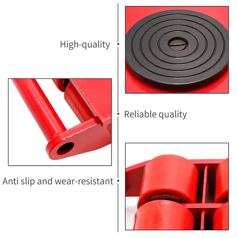 Heavy Duty Machinery Dolly Skates Featuring 360 Degree Swivel Rolling Wheels For Warehouse Logistics And Industrial Equipment Moving Big Loads No Sweat Ever