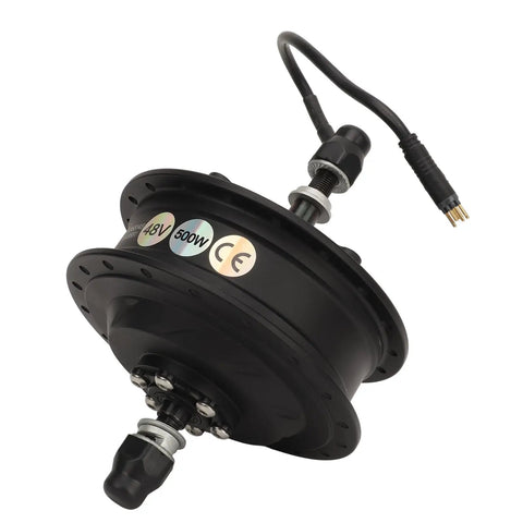 Heavy Duty 48V 500W Electric Bicycle Gear Hub Motor Featuring Brushless Rear Drive Aluminum Rim and All Weather Seal for smooth rides