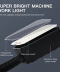 Insane Bright 20W Magnetic Work Light Packing 2000 Lumens, showing transparent cover and chip lamp board details.