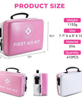 410 Piece Dual Color First Aid Kit With Hard Shell Case Pro Grade Survival Kit For Home Car Travel Hiking And Outdoor