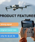 Drone controller and Air 3S in flight showcasing strong signal for Gimbal Signal Cable Replacement For Air 3S Drone Accessories PTZ Image Transmission Wire Repair Part Flexible Gimbal Camera Cable For Easy Plug And Play Fix And Restored Signal Quality
