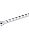 Quarter Inch Drive 120XP Teardrop Ratchet With Low Profile Head And Flush Mounted On Off Switch, angled view