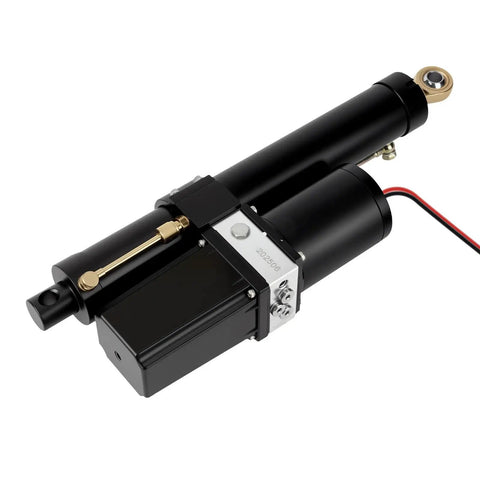 Built Like A Brick Heavy Duty Linear Actuator features black metal housing for garage doors with 18000N force capability.