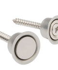 Concealed Magnetic Catch 12mm Stainless Steel Fits 16 To 30mm Doors Quiet Latchless Cabinet Catch With Powerful Magnets Easy Install No Chisel Required