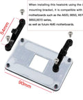 Rock Solid Universal CPU Cooler Mounting Bracket Kit For AMD Am5 And Am4 Motherboards with heavy duty steel backplate and standoffs.