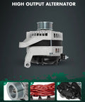 Beefed Up 12V 160A CW Six Groove Car Alternator Replacement For Dodge Ram 1500 2009 2010, Chrysler Aspen 2007