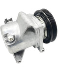 Mercedes Benz AC Air Conditioning Compressor Pump SS96 PV4 Pulley For Smart Fortwo Coupe 451 1L Replacement Part Aluminum Fuselage High Quality Durable Build With Precision Scroll Piston Design For Longevity And Smooth Quiet Operation. silver aluminum AC compressor with black PV4 pulley