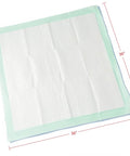Extra Large Disposable Underpads 36 X 36 Inches Pack Of 50 Ultra Heavy Absorbent Incontinence Bed Pads on a flat surface.