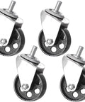 Cast Iron Caster Wheels For Transmission Jacks Pack Of 4 Replacement Parts 12mm Stem Wheel Dia 2.1 Inch By 1.1 Inch Height 4 Inch