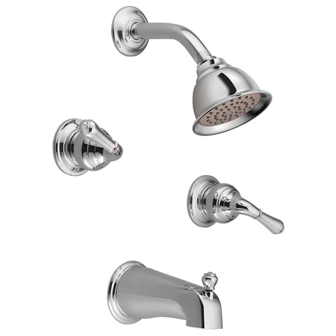 Monticello Large Lever Shower Handle Insert Hot And Cold Chrome 2 Pack Replacement Part For Damaged Or Leaky Fixtures Easy Install