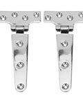 Beefy Heavy Duty 316 Stainless Steel T Shape Door Hinge for Marine Lids Hatches Compartments and Doors 6 by 3 Inch Pack of 2