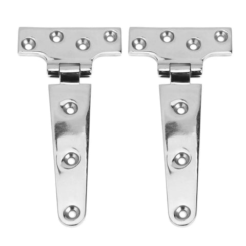 Beefy Heavy Duty 316 Stainless Steel T Shape Door Hinge for Marine Lids Hatches Compartments and Doors 6 by 3 Inch Pack of 2