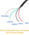 Wiring instruction for 600 P R Incremental Rotary Encoder With 3 mm Screwdriver For 5 To 24 V Wide Voltage Optical Encoder Supply 6 mm Shaft AB 2 Phase Quadrature Output Arduino Compatible NPN Open Collector