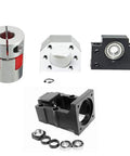 Double Nut 25mm Ballscrew Kit DFU2505 RM2505 parts including BK20 BF20 bearing block and flexible coupling for CNC