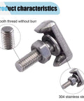 Close-up of 304 stainless steel T bolt terminal from the Straight Up Reliable T Shaped Battery Cable Extenders kit.