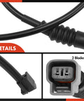 Brake pad wear sensors with 2-pin gray connector for Lexus LS460 (2007–2017), front and passenger side, 2-piece set