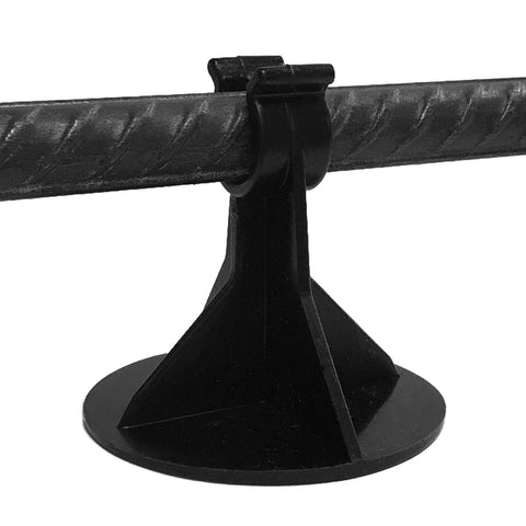 2 Inch Rebar Support Chair With Flat Base Pack Of 500 For Concrete Rebar Grids Fits Bar Sizes 3 To 4 Heavy Duty Durable Plastic Stand With Snap In Mount Color May Vary